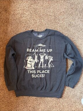 Netflix x Stranger Things Beam Me Up Sweatshirt - L